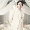 엄기준, 49세 새 신랑의 화이트 턱시도.."드디어 결혼을"