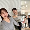 송지은♥박위, 결혼 후 첫 명절..재활 운동→휠체어 타고 미소 짓는 신혼부부 [스타이슈]