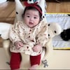 '김다예♥' 박수홍 딸, 벌써 혼자 앉는 3개월 딸..똘망똘망