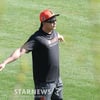 [포토] 이정후 '타이타닉 스트레칭'