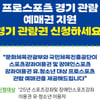 유·청소년 대상 프로스포츠 경기관람권 지원