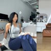 64kg 제이제이, 터질 듯한 스키니 뒤태 "남이 골라준 옷 좋네요"