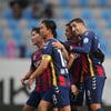 '추가시간 8분 극장골' 수원FC, 8경기 만에 시즌 첫 승리! 2위 김천 3-2 제압... 이현용 헤더 결승골