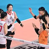 '37점 합작' 정윤주-이선우 쌍포 빛났다! 한국 올스타, 6년 만의 슈퍼매치서 태국에 2연패 [화성 현장리뷰]