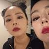 '연정훈♥' 한가인, 파격적인 레드립+입술 피어싱..리정 닮은꼴