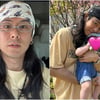 '미초바♥' 빈지노, 장발로 육아 중인 근황.."엄마가 키가" [스타이슈]