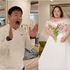 '한지민 쌍둥이 언니' 정은혜, 5월 결혼→예비신랑과 웨딩드레스 공개 [스타이슈]