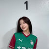 "내가 문제였네" 아이브 안유진, 역시 '대전의 딸'..시축 패션도 화제