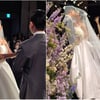 남보라, 결혼식 공개..'손흥민 닮은' ♥새신랑과 키스 [종합]