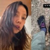 이효리, 새 패션 아이템 공개..개구리 신발까지 '완벽 소화'