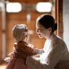'사업가♥' 아유미, 한복 입고 찍은 딸 돌 사진 "진짜 많이 컸다"