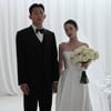 정우영 '손예진 닮은꼴' 이광기 딸과 웨딩사진 공개 "평생 함께"