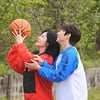 장우혁♥손성윤 "진 사람이 볼 뽀뽀해주기~" 스킨십 작렬 '농구 대결'[신랑수업]