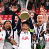 'UEFA 황당 실수 탓' 손흥민 역사적 순간 우승 메달 '못 받았다'... 시상식 뒤에야 겨우 수령