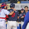 전준우-최원태 또다시 충돌, '평화수호자' 강민호는 "원태가 인사만 했으면 됐을 텐데..." 아쉬움 [대구 현장]