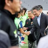 [포토]'여자축구대표팀 격려하는' 정몽규KFA회장