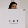 192cm 김연경, 기표소 위로 얼굴 나와 '머쓱'..웃음 빵