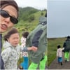 "아빠 같은 마이큐♥ 손잡고"..김나영, 제주의 행복한 네 가족  [스타이슈]