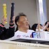 [포토] 잠실구장 찾은 KIA 송호성 구단주, 최준영 대표, 심재학 단장