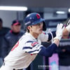 '롯데 복덩이' 전민재, 6월 타율 0.120 급락→헤드샷 휴유증 여파일까