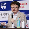 답변하는 신철 부천국제판타스틱영화제 집행위원장[★포토]