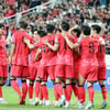 [포토]'선제골 자축하는' 전진우