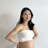 '한의사♥' 윤혜수, 출산 한 달 앞둔 만삭 D라인 "낯설지만 포근한 빵빵한 배"