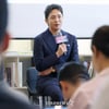 '어쩌면 해피엔딩' 토니상 6관왕 간담회 참석한 박천휴 작가[★포토]