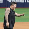 [포토] 최형우 '1700 타점 기쁨이 여전해'