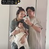 늘어진 티셔츠에 똥머리..손담비, 2개월 딸 엄마의 현실 육아