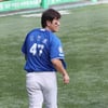 [포토] 강민호 '베테랑의 뒤태는 아름답다'