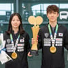 'U-15 여 단체전·주니어 혼합복식 金' 한국 탁구 청소년 대표팀 귀국... 탁구계 모두가 반겼다