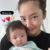 '이규혁♥' 손담비, 딸 해이 얼굴..엄마 지분 50%