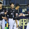 [포토] 오원석 '진땀 빼며 막았다'