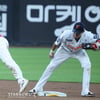 [포토] 심우준 '김호령 딱 걸렸어'