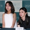항첩여-진연비 '긴장한 두 미녀'[★포토]