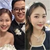 '박나래 아니었다'..김준호♥김지민 결혼식 부케는 한윤서 품에