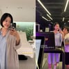 '쌍둥이 출산' 레이디제인 부은 얼굴 보니.."아직 슬슬 걷기만"