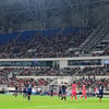 "이상한 광경" 日취재진도 놀랐다, 한일전 지고 있는데 '파도타기' 응원
