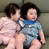 박수홍 딸X심형탁 아들, 귀여움 폭발 투샷 "잘생겨서 최고야"