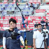 [포토]집중 '양궁국가대표 KT위즈파크에서 소음적응훈련' 김제덕