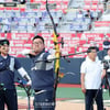 [한번에쓱]'야구장 소음정도야 껌이지!' KT위즈파크에서 소음적응 양궁국가대표