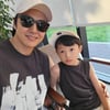 "와! 잘생겼다" 윤상현, 子 공개→온라인이 들썩..'한국의 기무라 타쿠야' 2세 답네!
