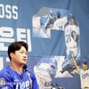 [포토]'삼성 첫 투수 영구결번에 감사' 오승환