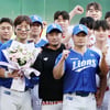 [영상]'오승환의 배터리 이지영, 삼성맨 변신(?)' 장난인줄 알았더니 '캡틴 구'의 배려였다니