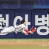 "처음에 타구 잘 안 보였다" 고백→그런데 역대급 슈퍼캐치라니... '슈퍼 유틸리티' 맹활약에 눈 높아진 사령탑도 미소 [창원 현장]