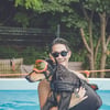 배정남, 전신마비 딛고 일어선 반려견과 수영 도전.."뒷다리 근육 빠져"