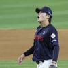 [포토] 이민석 '휴우~ 5이닝 무실점'