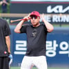 [포토]'머리로 준비하는겨' 이범호 감독