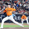 [포토]'정우주 이어 등판한' 조동욱